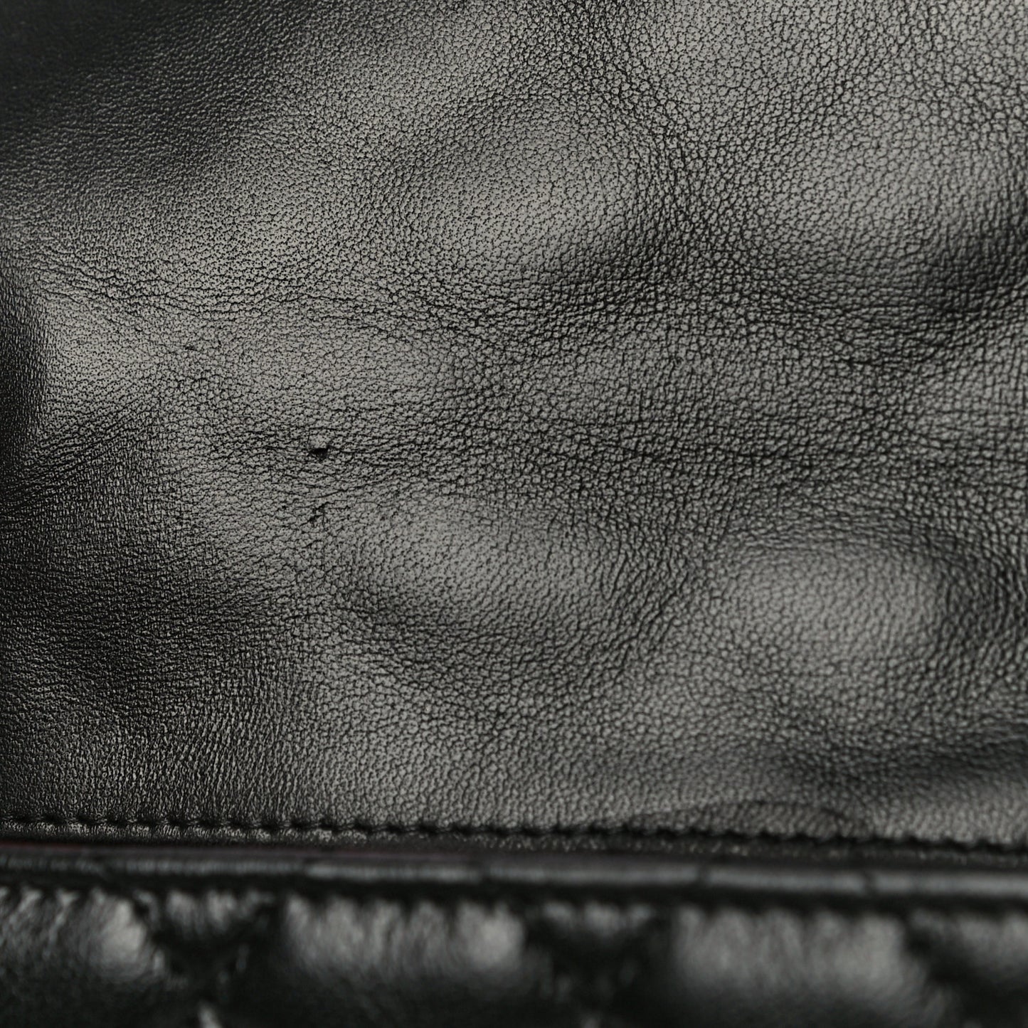 Lambskin Quilted East West Flap Black