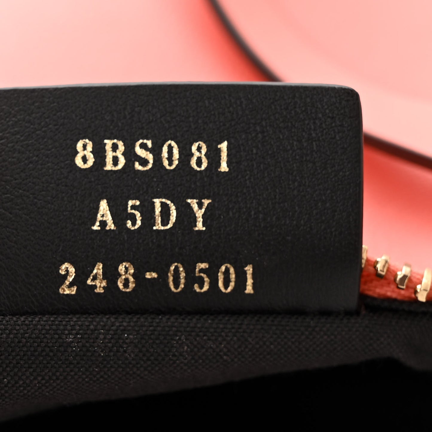 Vitello Grace Matte Mini Fendigraphy Hobo Bag Peach Pink