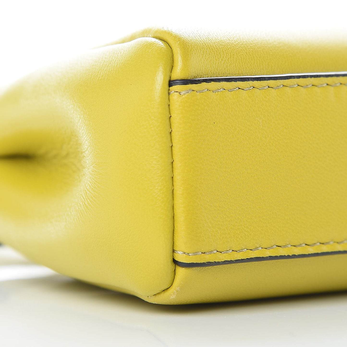 Shiny Nappa Micro Peekaboo Iconic Satchel Lime