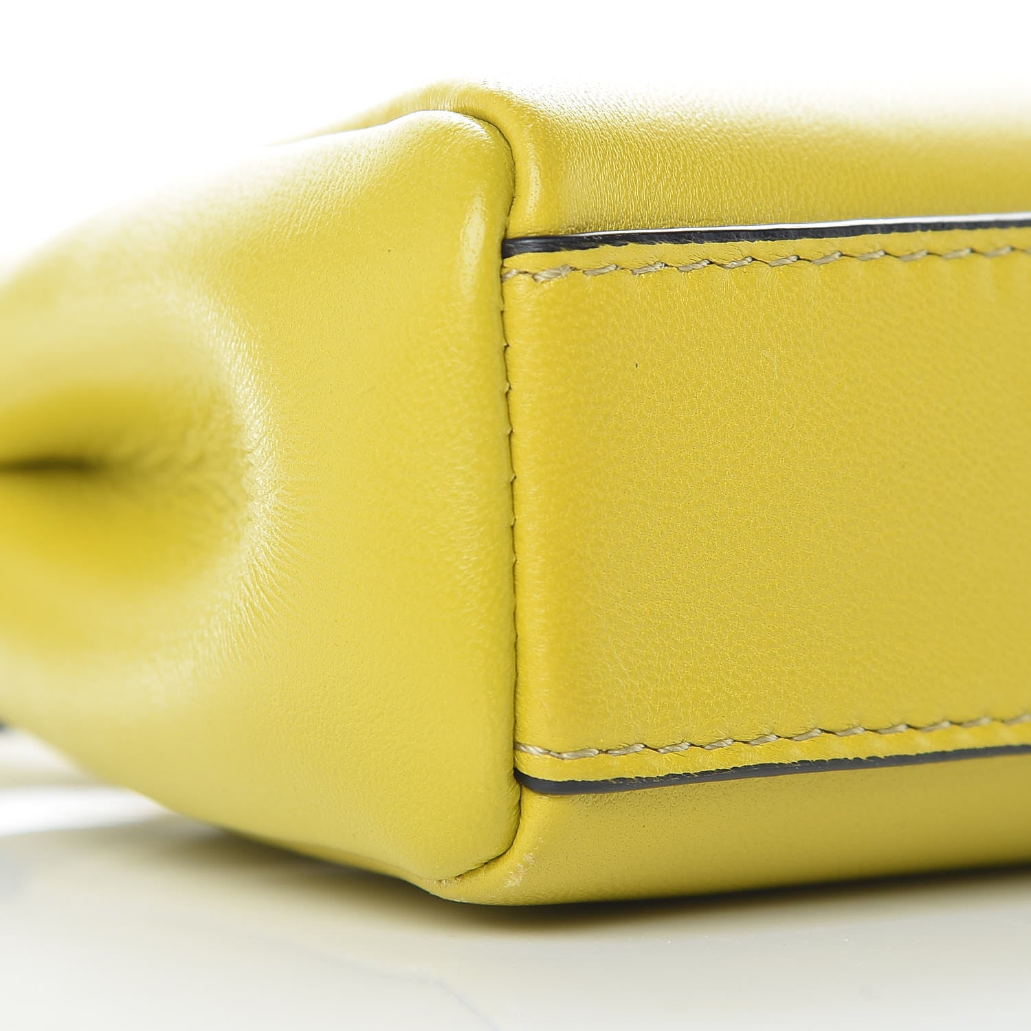 Fendi Shiny Nappa Micro Peekaboo Iconic Satchel Lime 9 of 11