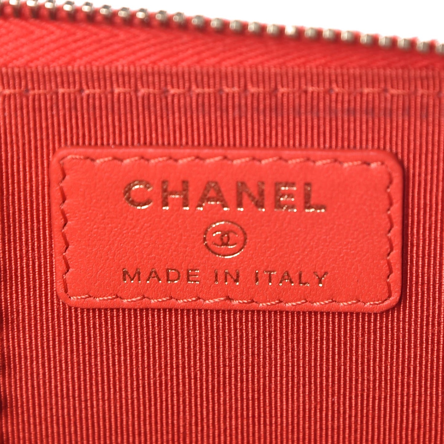 Lambskin Quilted Key Holder Case Red