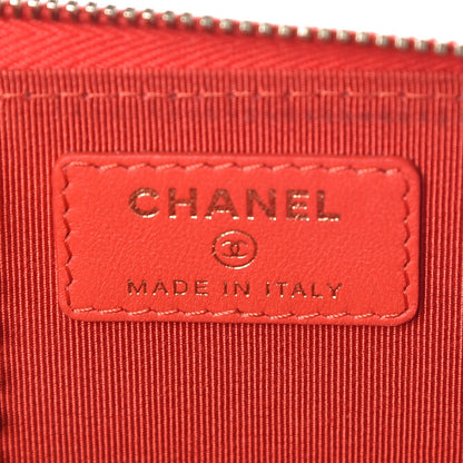 Chanel Lambskin Quilted Key Holder Case Red 6 of 18