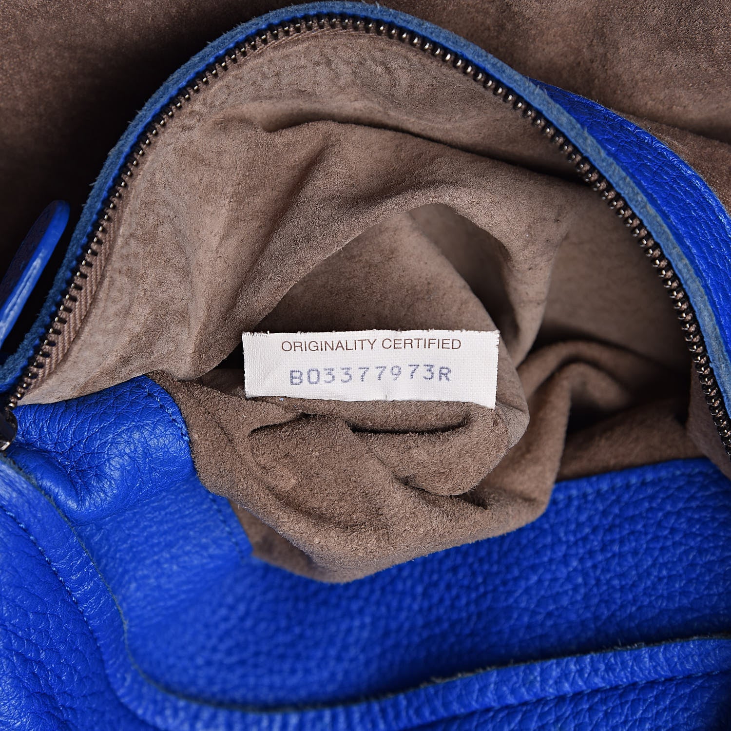 Bottega Veneta Cervo Deerskin Large Hobo Signal Blue 7 of 14