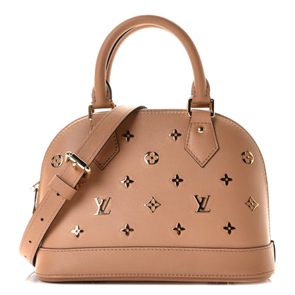 Louis Vuitton Calfskin Metal Monogram Alma BB Camel Brown 1 of 11