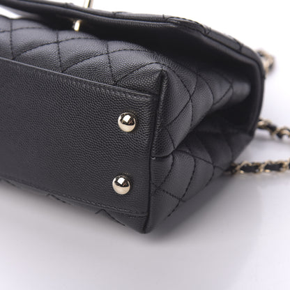 Chanel Caviar Quilted Extra Mini Coco Handle Flap Black 7 of 11