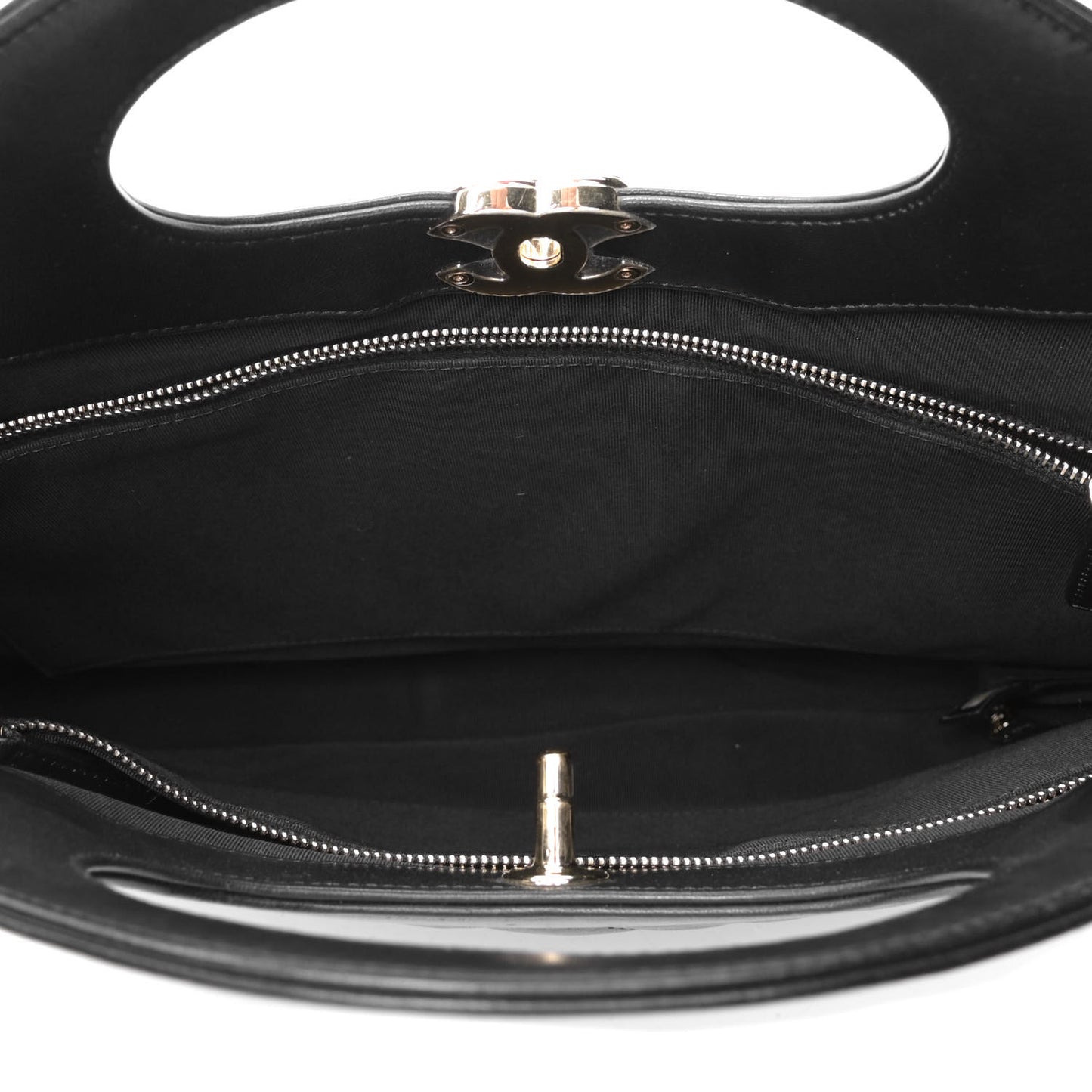 Lambskin Quilted Large 31 Shopping Bag Black