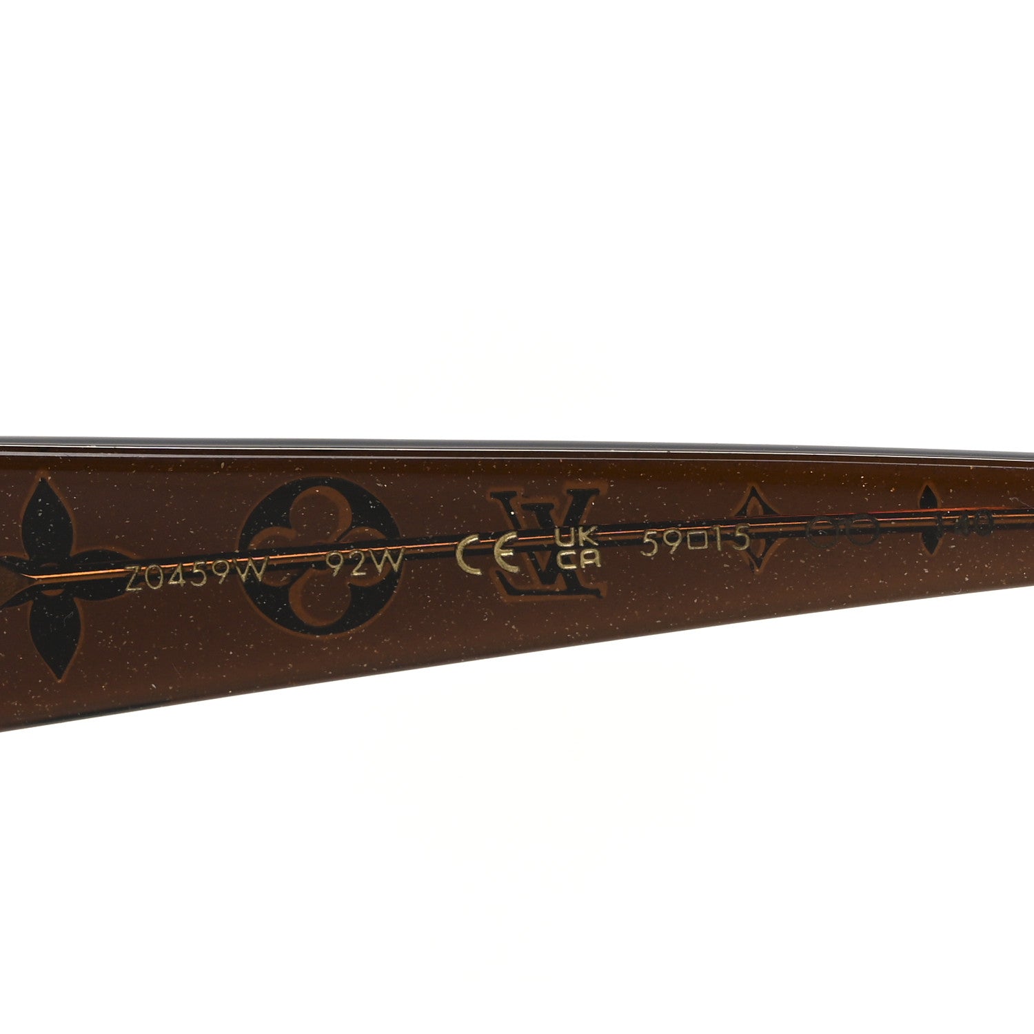 Louis Vuitton Acetate Obsession GM Sunglasses Z0459W Brown Glitter 6 of 8