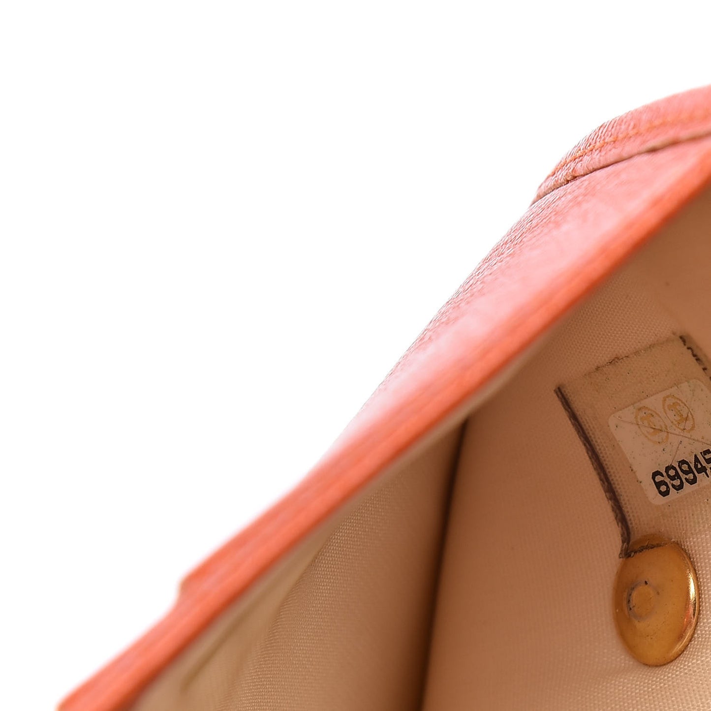 Goatskin Compact Double Sided Wallet Orange