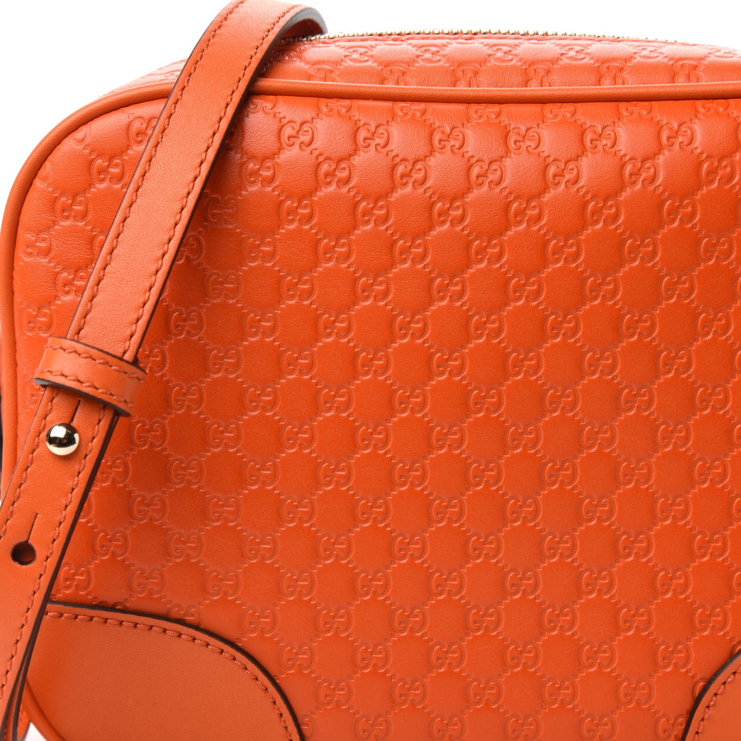 Soft Microguccissima Mini Bree Messenger Bag Sun Orange