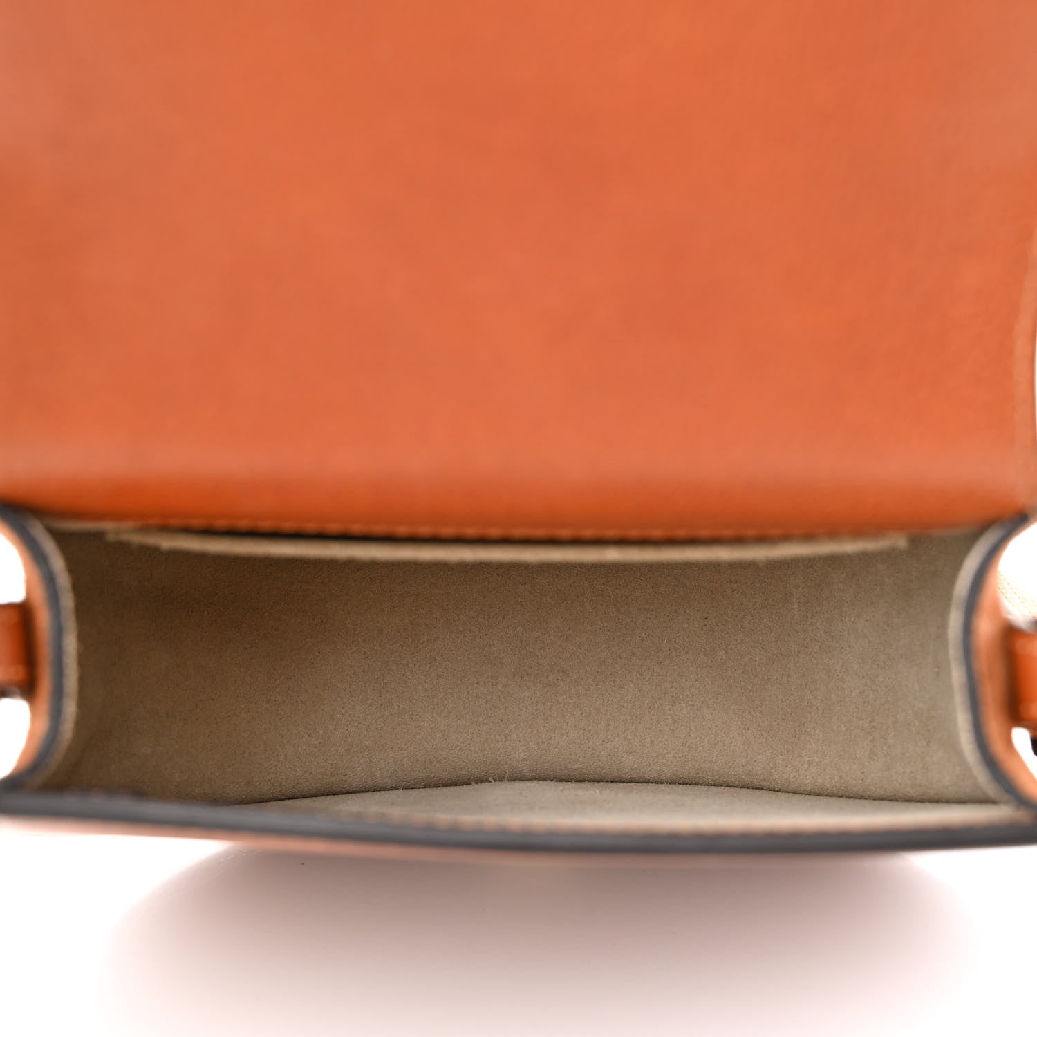 Chloe Calfskin Suede Small Nile Bracelet Bag Caramel 5 of 10
