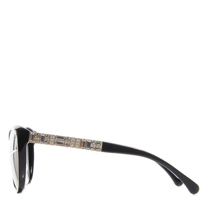 Chanel Crystal Baguette Polarized Cat Eye Sunglasses 5309-B-A 2 of 7