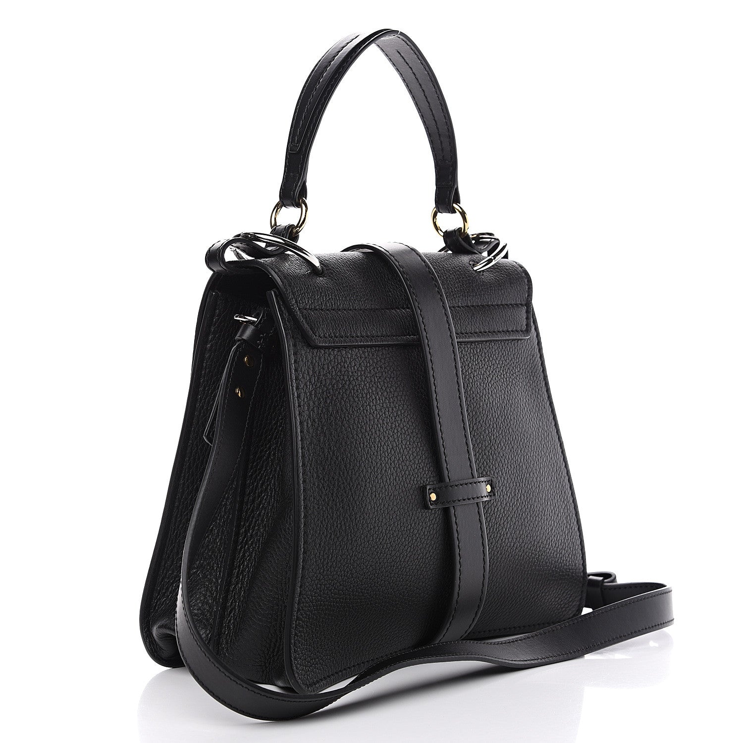 Chloe Grained Calfskin Medium Aby Day Shoulder Bag Black 2 of 7