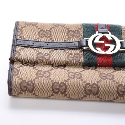 Gucci Monogram Web GG Reins Wallet Dark Brown 20 of 20