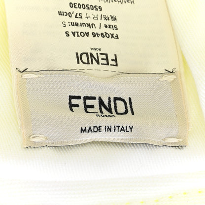 Fendi Terrycloth Embroidered Bucket Hat S Yellow 8 of 8