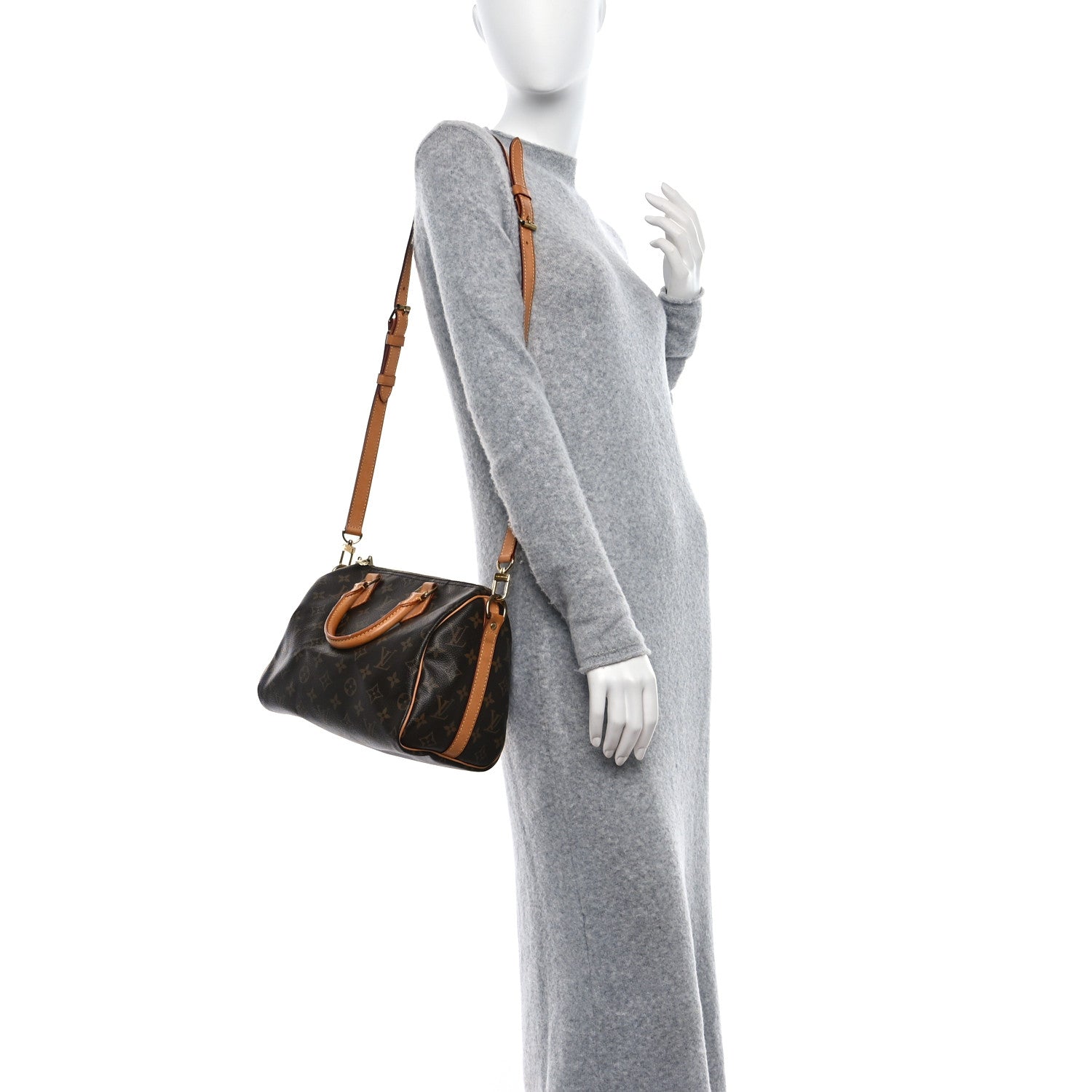 Louis Vuitton LOUIS VUITTON Monogram Speedy Bandouliere 25 2 of 16