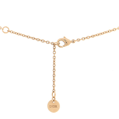Christian Dior Metal Crystal Clair D Lune Necklace Gold 5 of 5