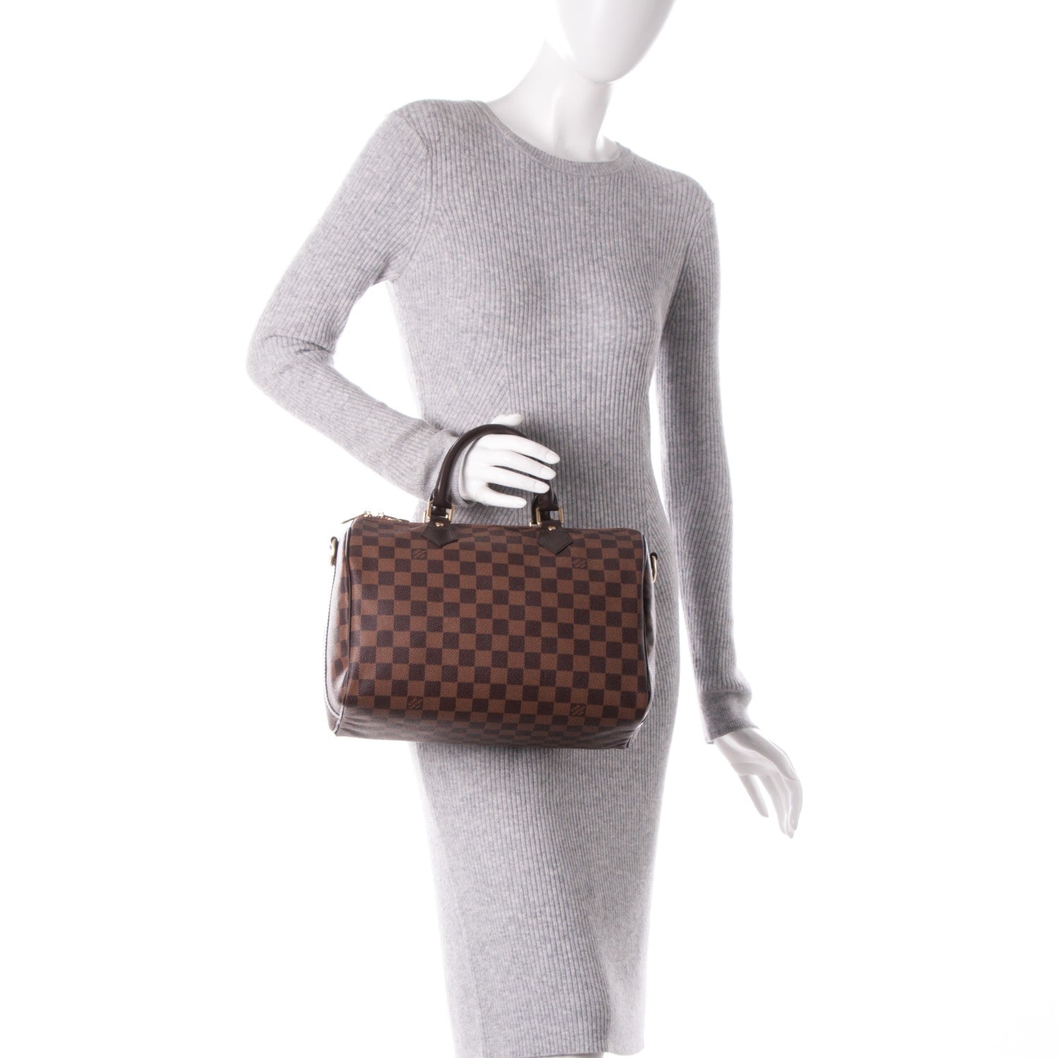 Louis Vuitton Damier Ebene Speedy Bandouliere 30 3 of 8