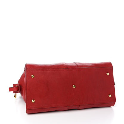 Saint Laurent Sheepskin Medium Cabas ChYc Red 3 of 12