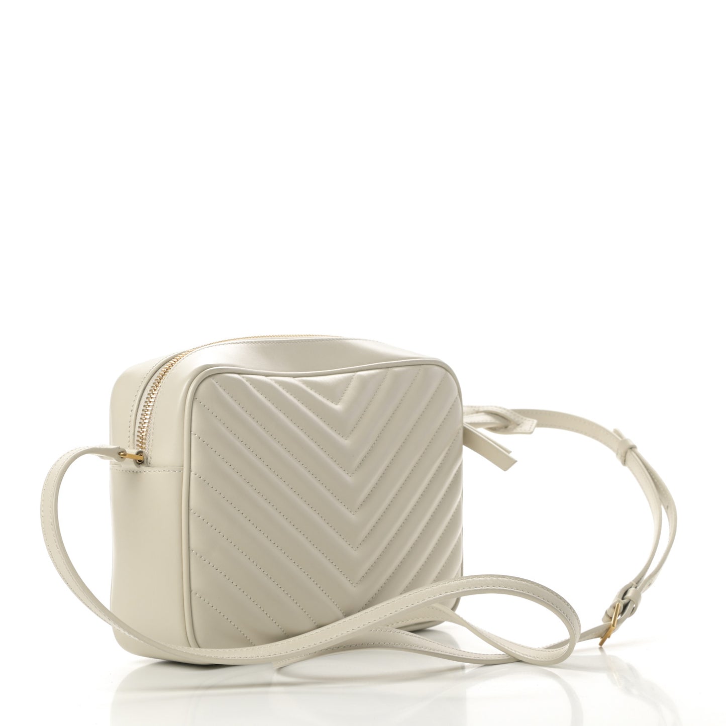 Calfskin Matelasse Monogram Lou Camera Bag Crema Soft