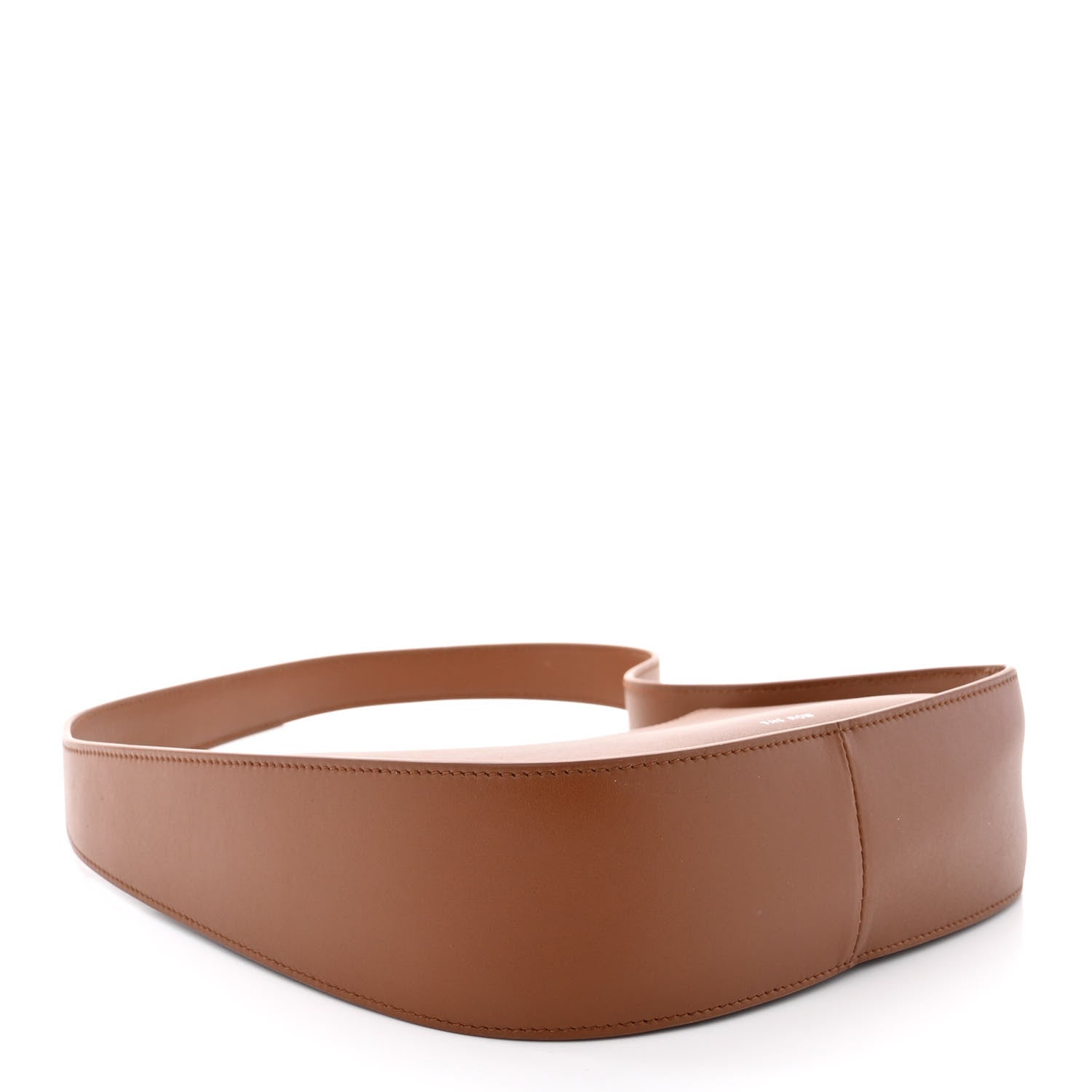 The Row Smooth Calfskin Half Moon Shoulder Bag Chestnut 4 of 9