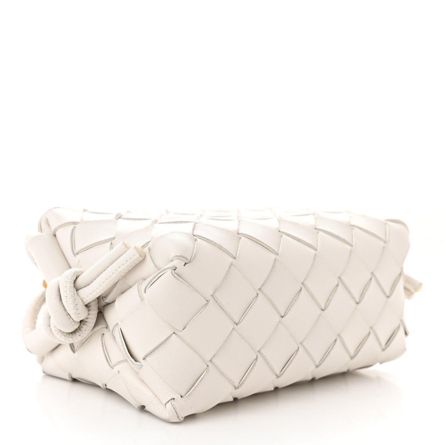 Nappa Intrecciato Candy Loop Camera Bag White