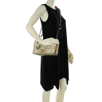 Chanel Canvas Tromp L’Oeil Graffiti Oh My Boy Flap Beige 2 of 7