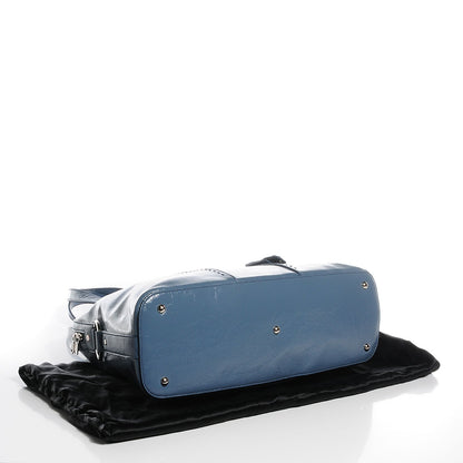 Saint Laurent Patent Calfskin Oversized Muse Grey Blue 4 of 8