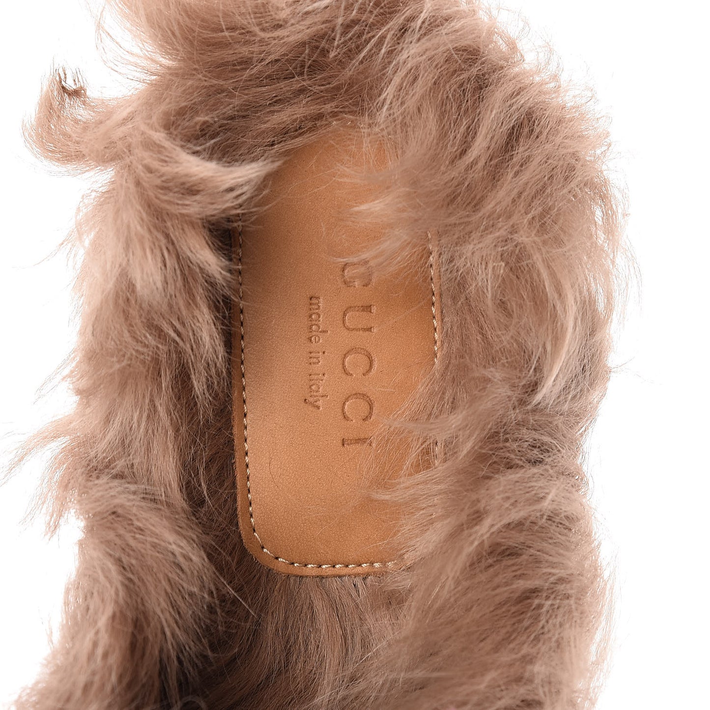 Calfskin Fur Womens Princetown Slippers 39 Lipstick Rose Natural