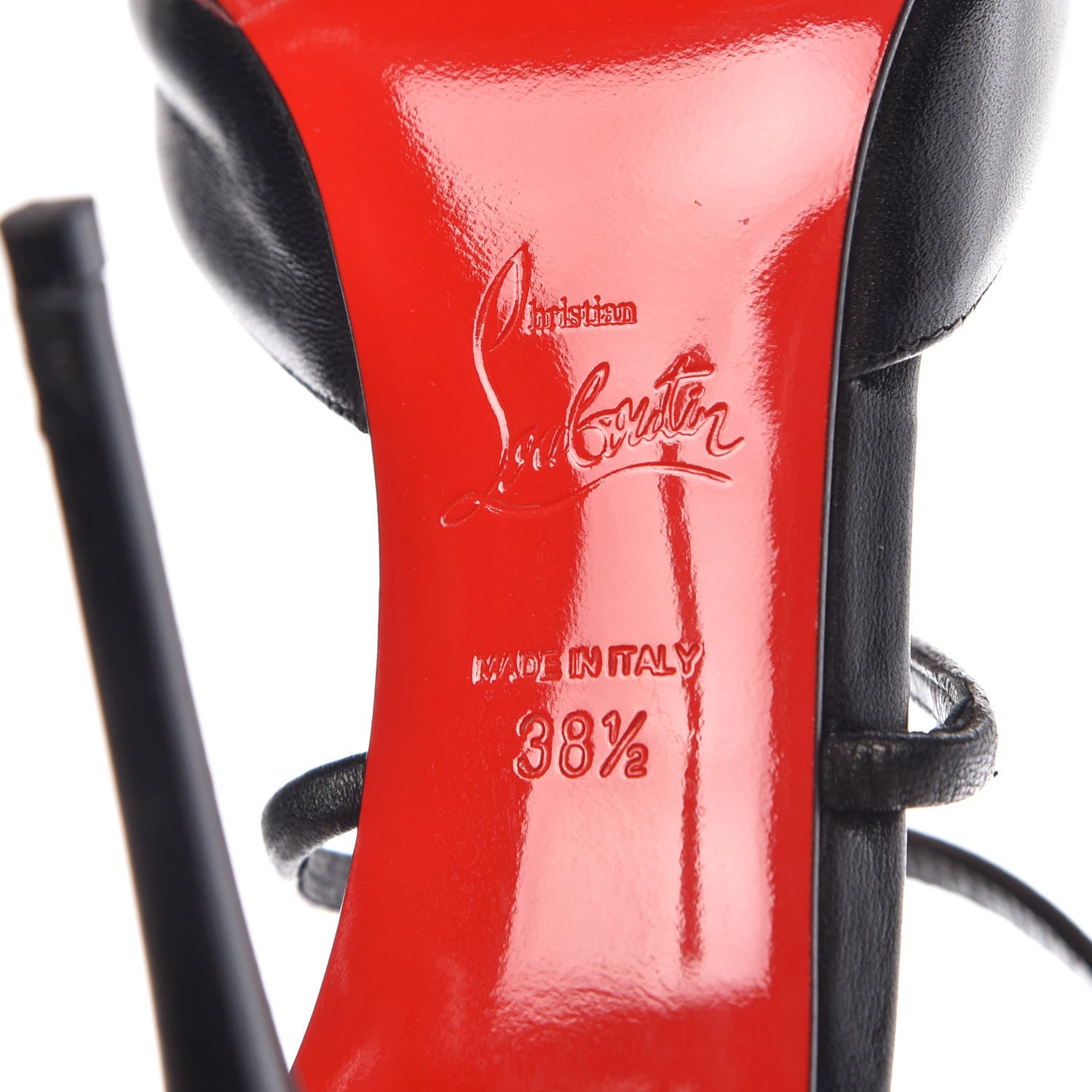 Christian Louboutin Shiny Nappa Suzanna 100 Pumps 38.5 Black 6 of 9