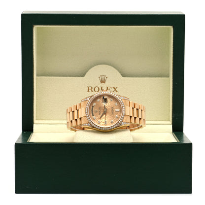 Rolex 18K Yellow Gold Diamond 36mm Oyster Perpetual Day-Date President Watch Champagne Jubilee 118388 5 of 5