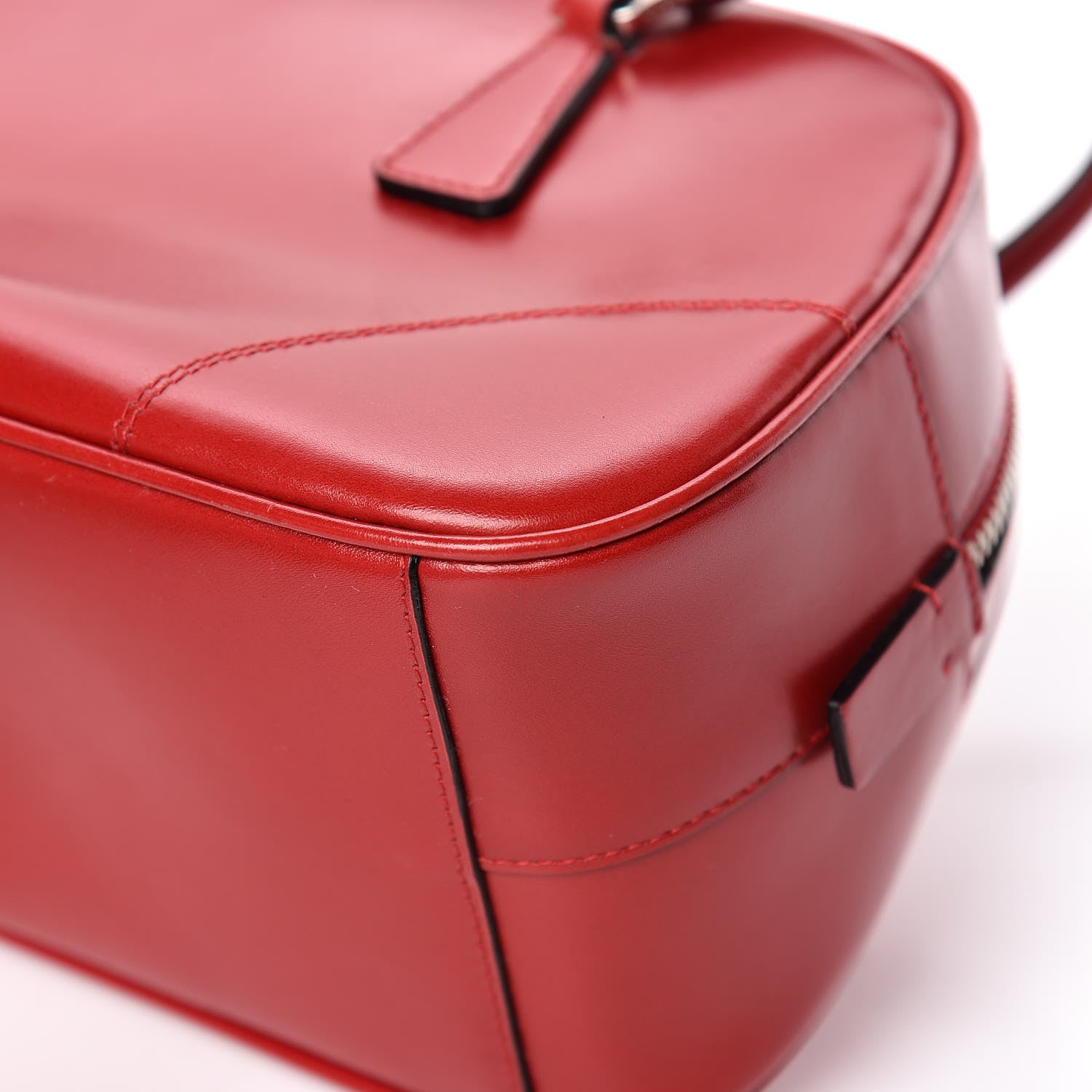Prada Vitello Lux Mini Bowling Bag Rosso 11 of 18