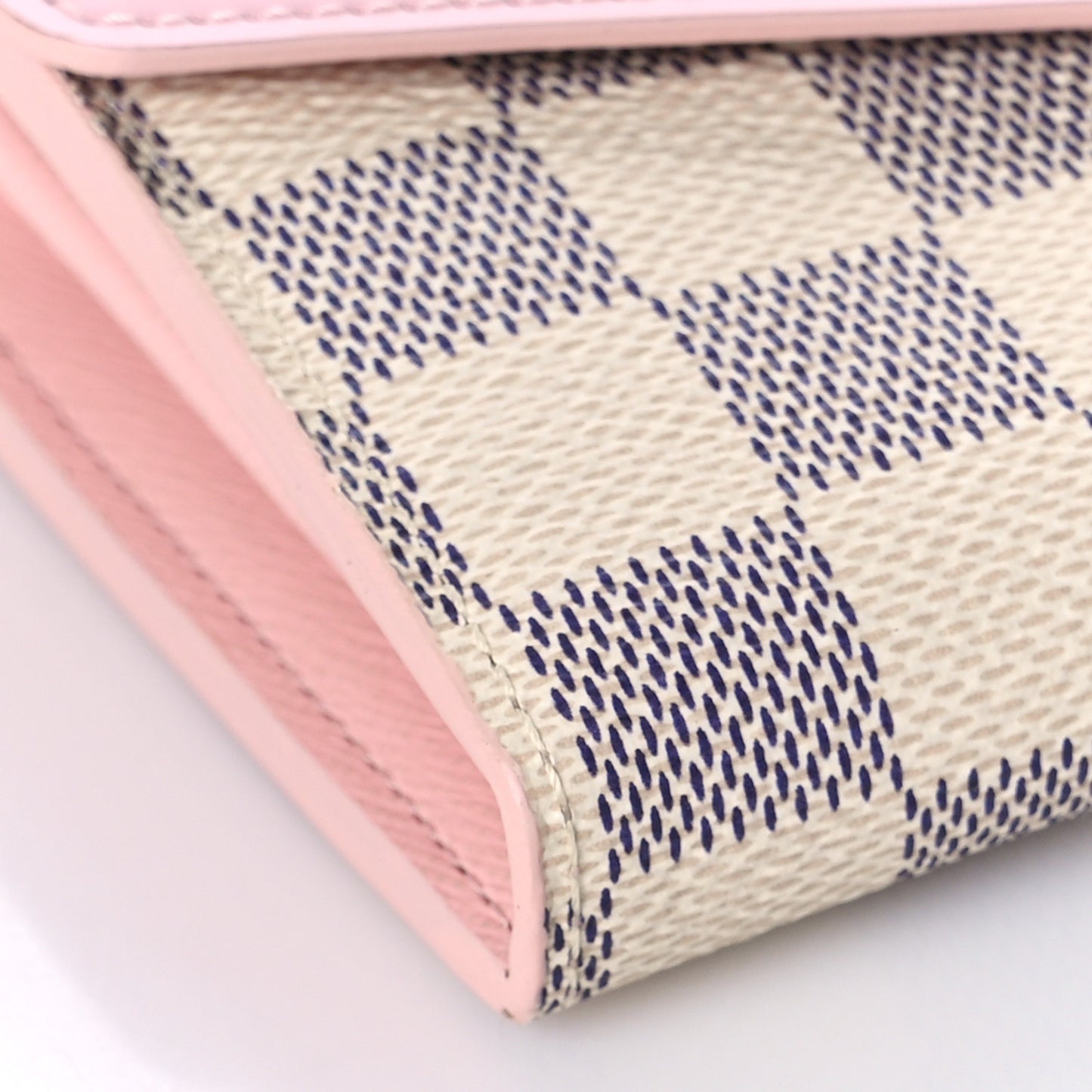 Damier Azur Sarah Wallet NM Rose Ballerine