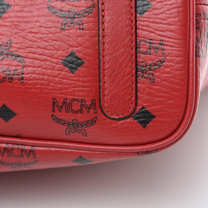 MCM Visetos Medium Liz Reversible Shopper Tote Ruby Red 16 of 20