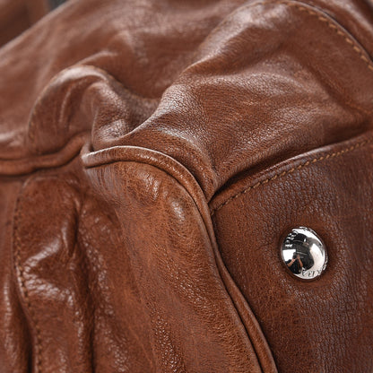 Prada Washed Buffalo Leather Frame Bag Cocoa 8 of 14
