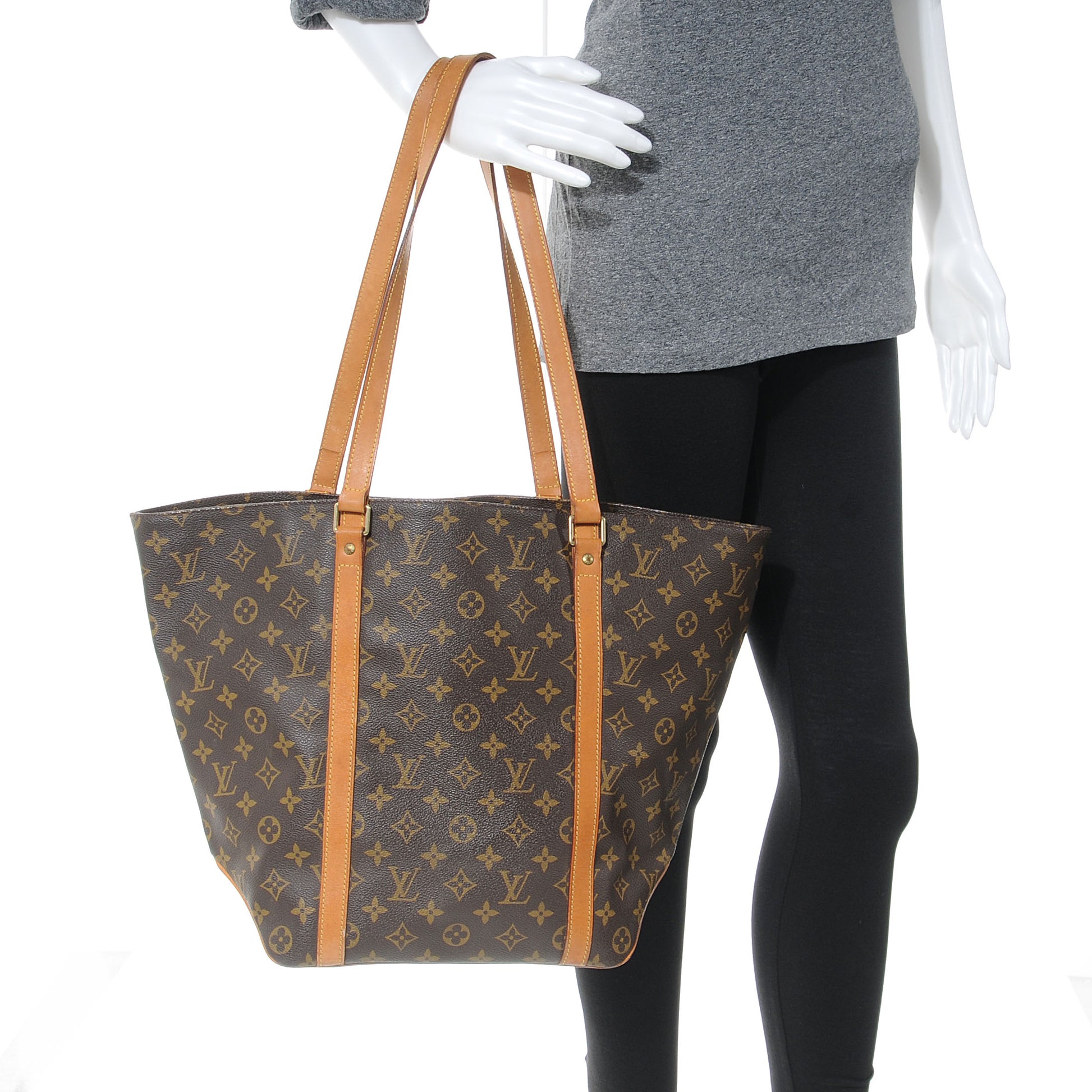 Louis Vuitton Monogram Sac Shopping Tote 2 of 7