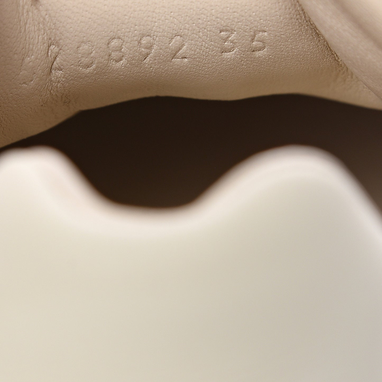 Calfskin Logo Womens Rhyton Sneakers 35 Ivory