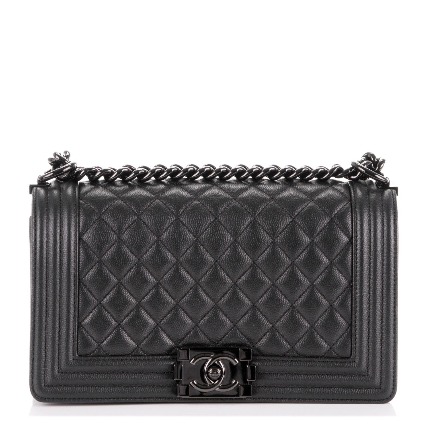 Chanel Caviar Quilted Medium Boy Flap So Black 1 of 8