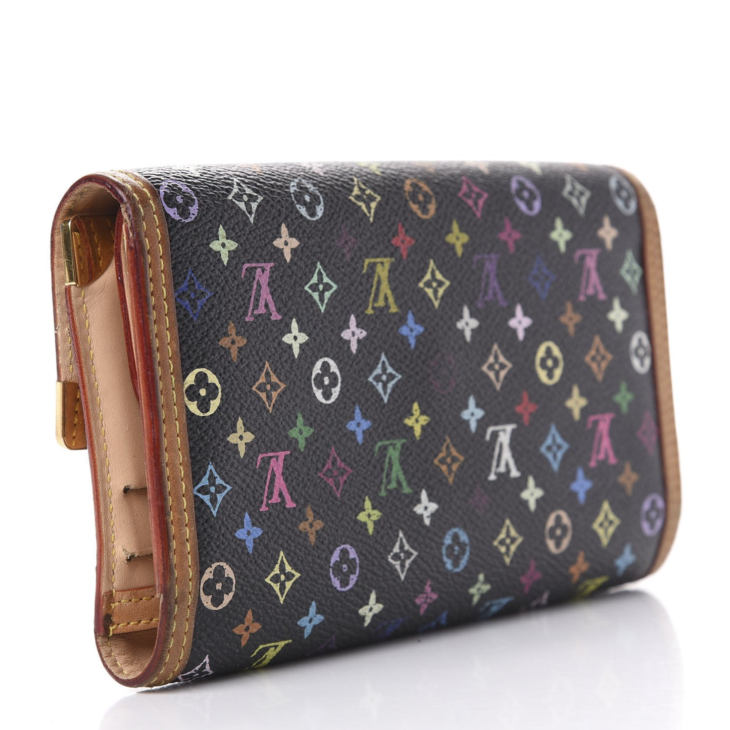 Monogram Multicolor Porte Tresor International Wallet Black