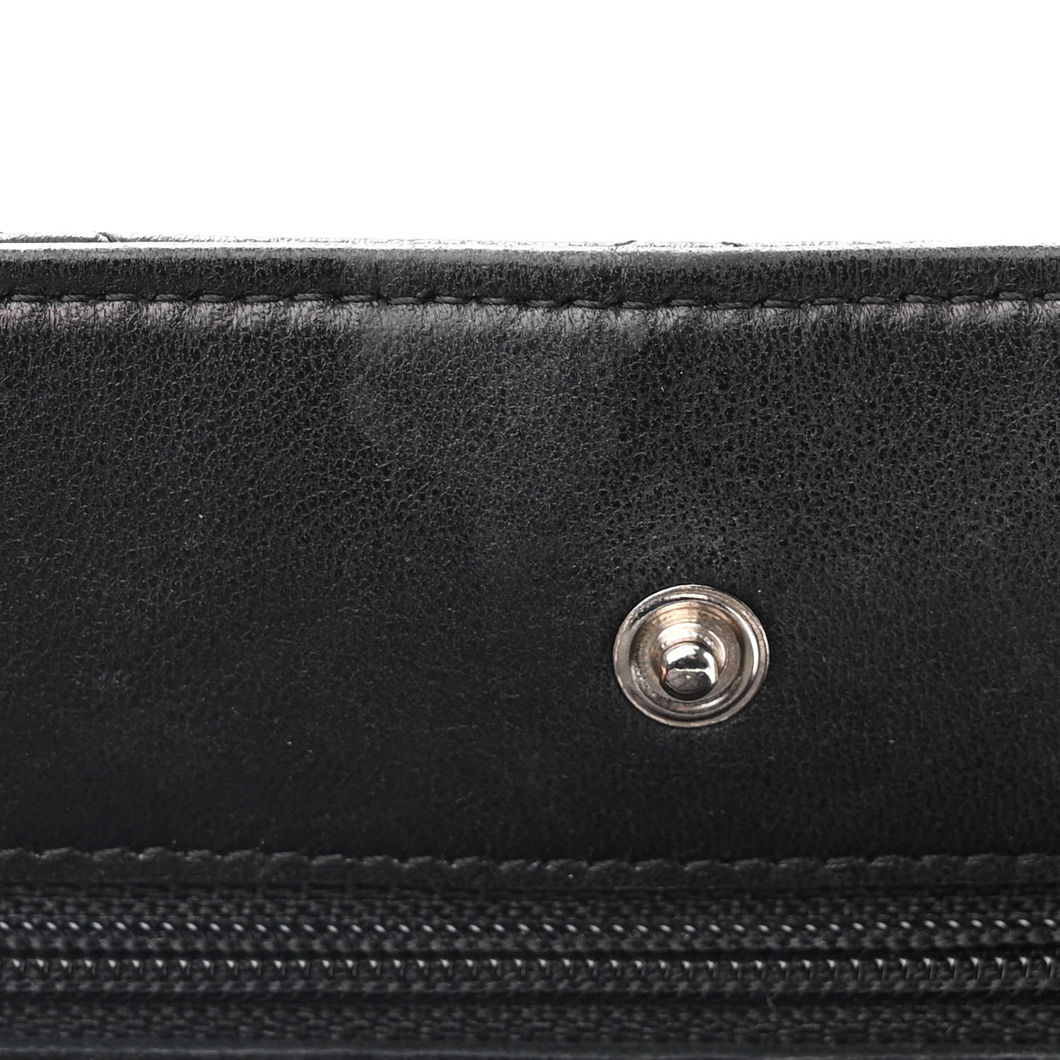 Chanel Lambskin Quilted Wallet On Chain WOC Black 13 of 14