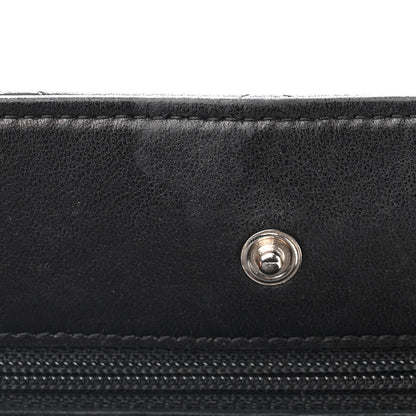 Chanel Lambskin Quilted Wallet On Chain WOC Black 13 of 14