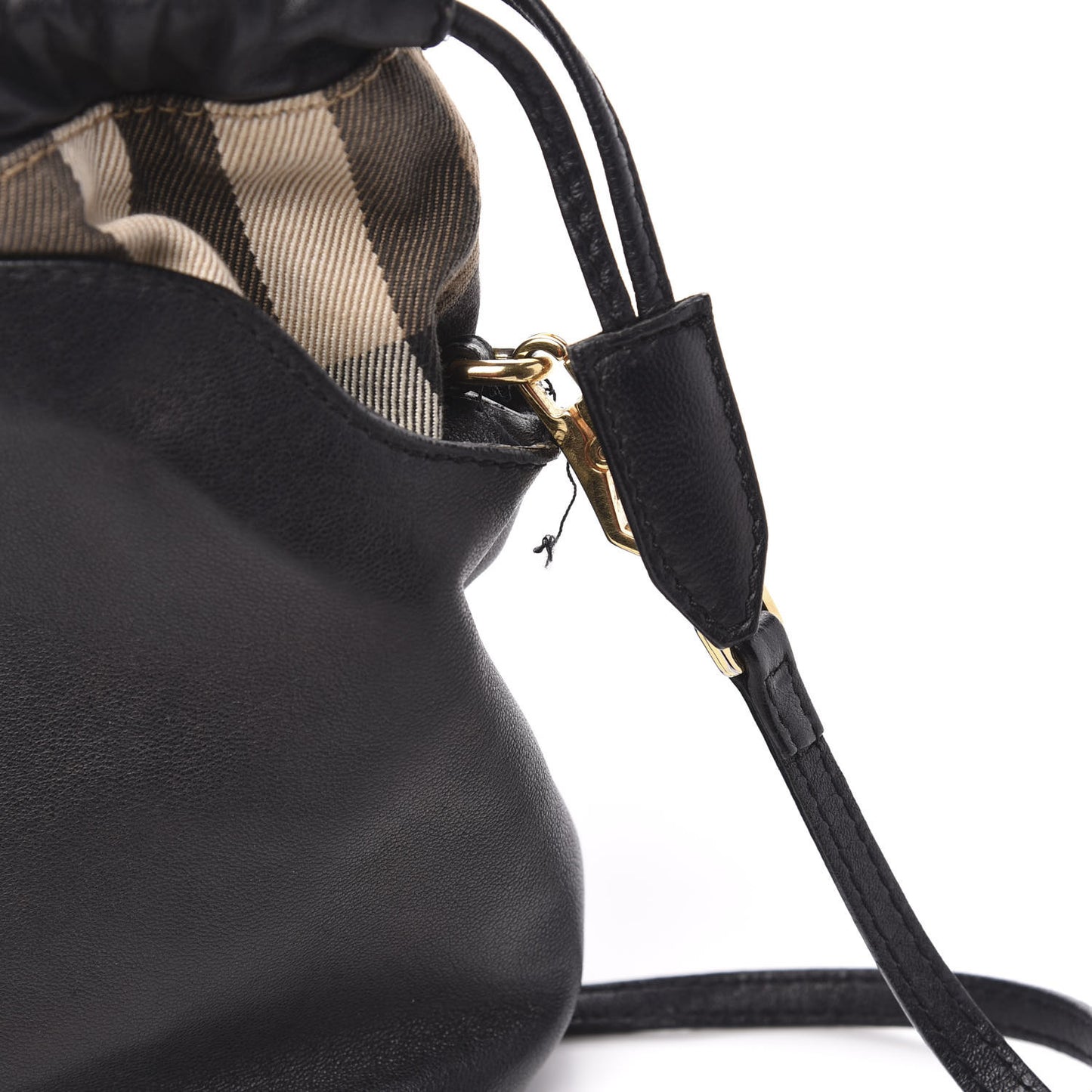 Calfskin House Check Little Crush Black