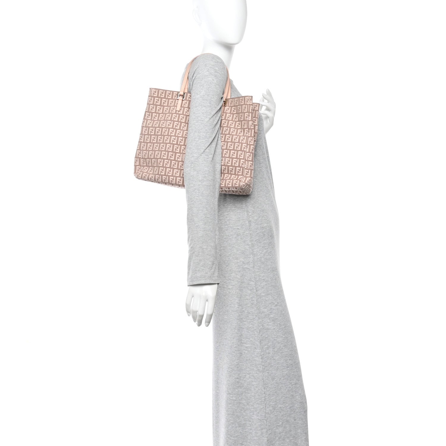 Fendi Zucchino Vitello Tote Teint Cipria 2 of 16