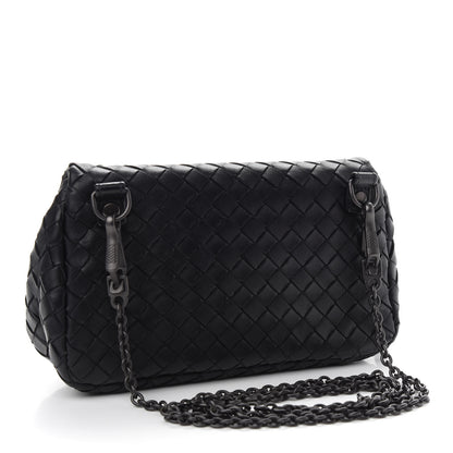 Bottega Veneta Nappa Intrecciato Mini Chain Messenger Black 2 of 8