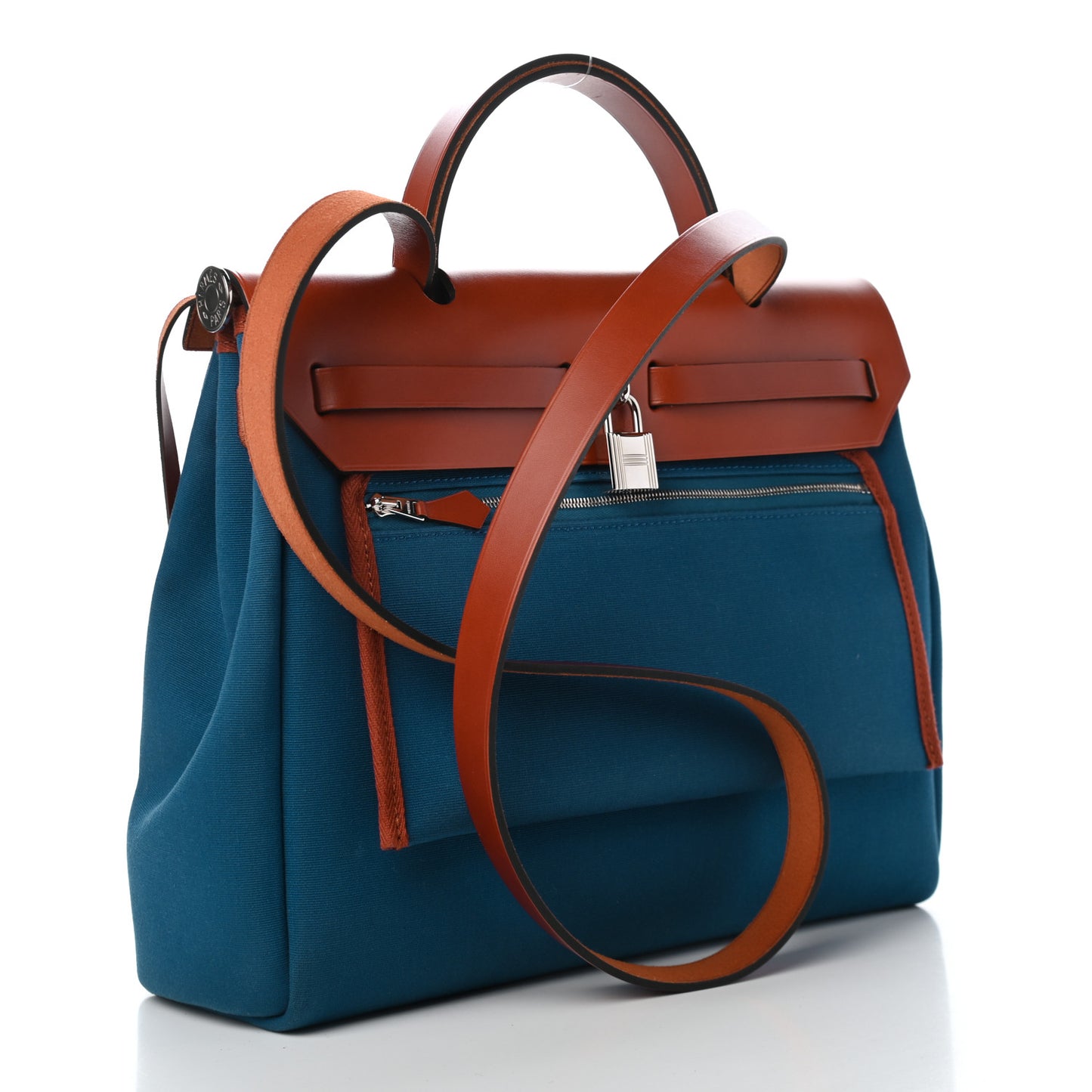 Military Toile Vache Hunter Herbag Zip Retourne 31 PM Bleu Outremer Cuivre