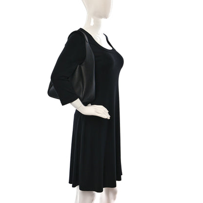 Prada Vitello Daino Dynamique Hobo Black 2 of 8