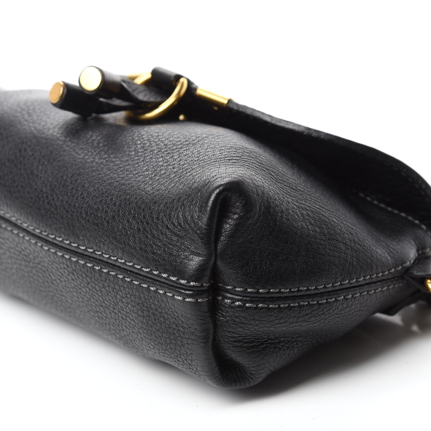 Calfskin Marcie Pochette Crossbody Bag Black