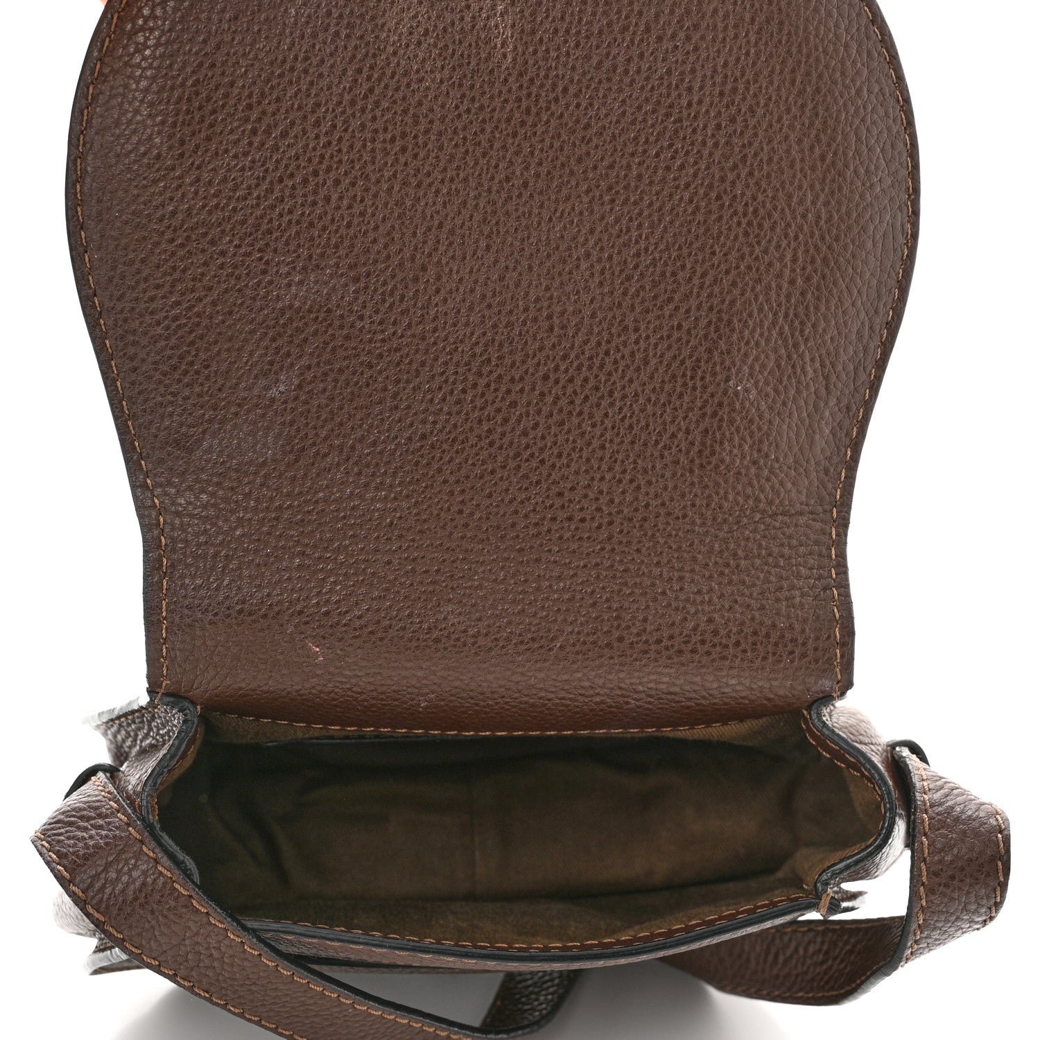 Chloe Calfskin Mini Marcie Round Crossbody Bag Coffee Shot 5 of 12
