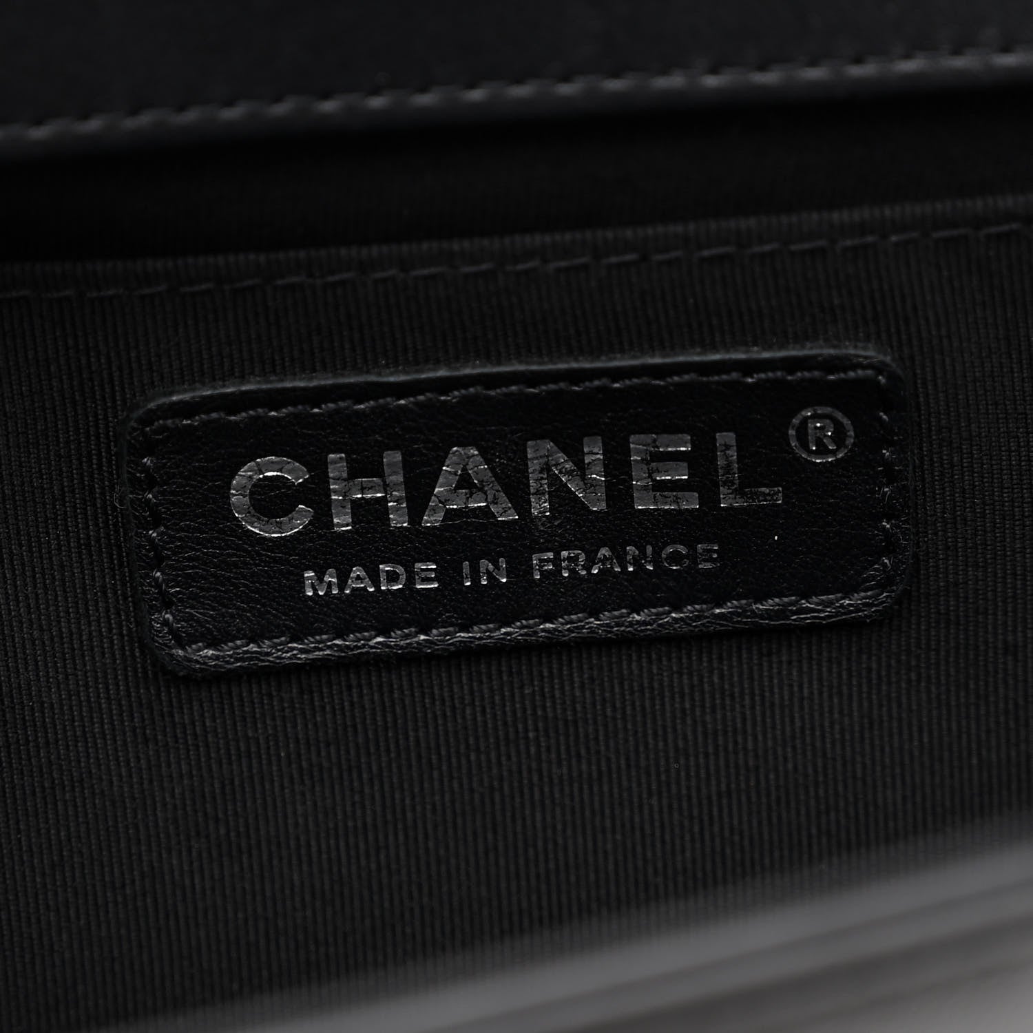 Chanel Lambskin Chevron Quilted Medium Boy Flap Black 6 of 11