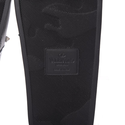 Valentino Garavani Rubber Rockstud Slide Sandals 36 Black 6 of 7