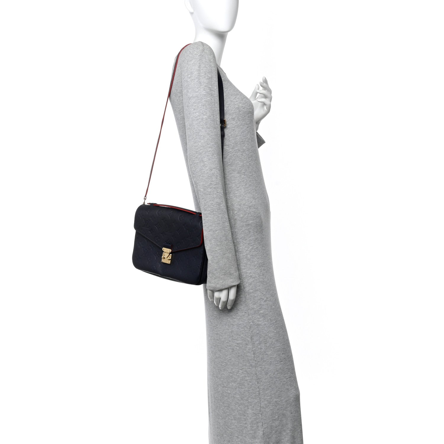 Louis Vuitton Empreinte Pochette Metis Marine Rouge 2 of 9